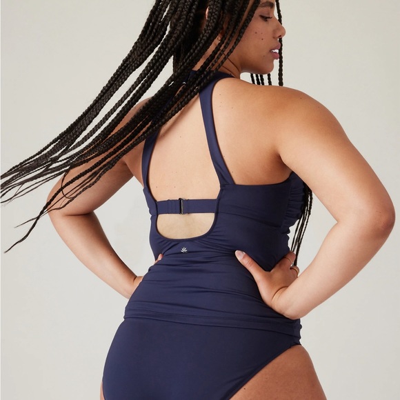 Athleta navy blue tankini top - Picture 4 of 7